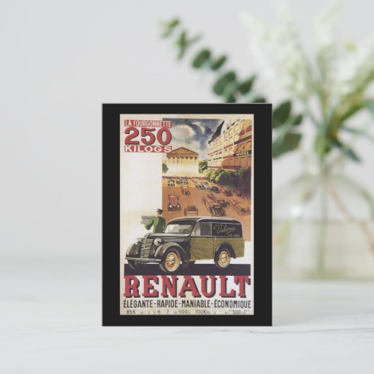 Renault Postkarte (Stehend Vorderseite)
