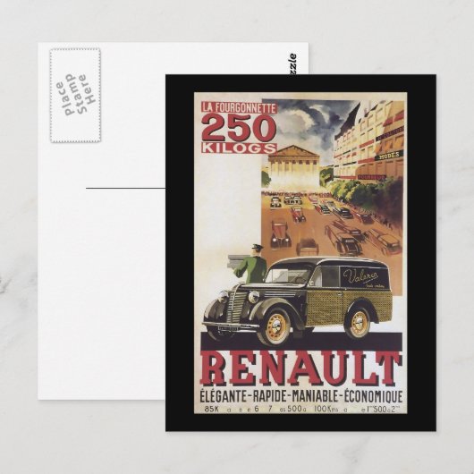 Renault Postkarte (Vorne/Hinten)