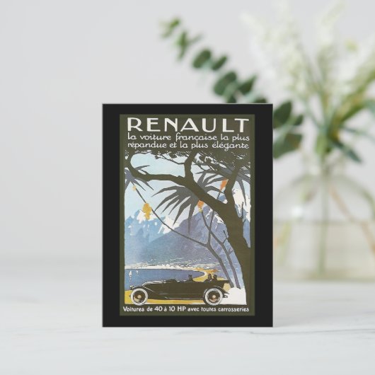 Renault Postkarte (Stehend Vorderseite)