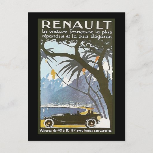 Renault Postkarte (Vorderseite)
