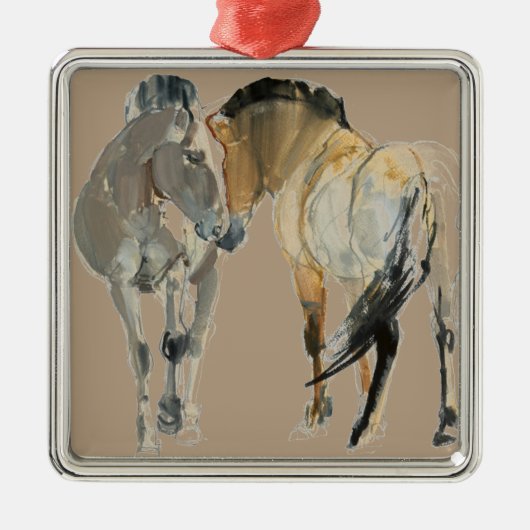 Rencontre Silbernes Ornament (Vorne)