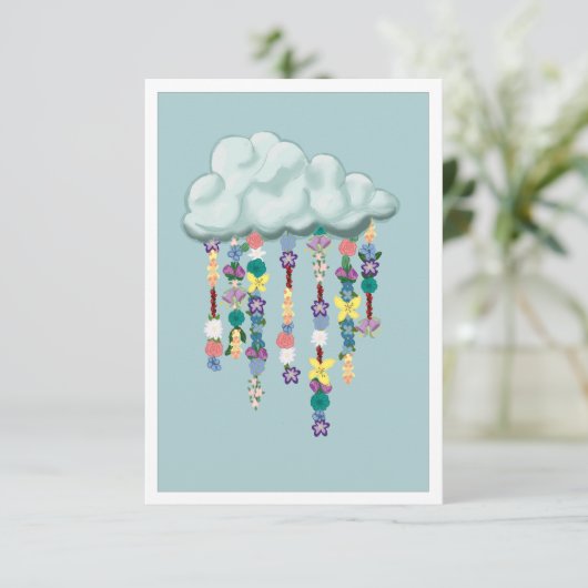 Rendere Blume Begleitkarte (Stehend Vorderseite)