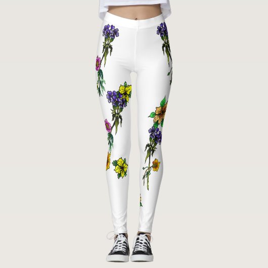 Rendere Blume Leggings (Vorderseite)
