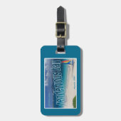 Rendezvous Bay, Anguilla Gepäckanhänger (Vorderseite vertikal)