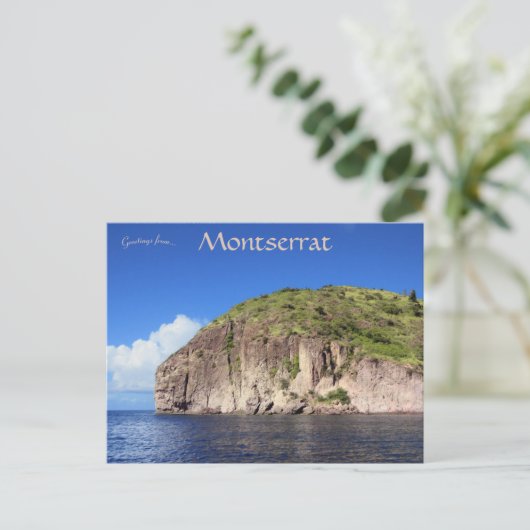 Rendezvous Bluff Montserrat Postkarte (Stehend Vorderseite)