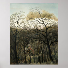 Rendezvous im Wald - Henri Rousseau Kunst, Dichtun Poster