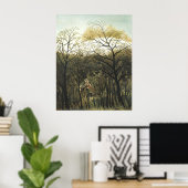 Rendezvous im Wald, Henri Rousseau Poster (Heimbüro)