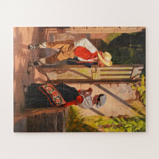 Rendezvous Vintage Kunst Puzzle (Horizontal)