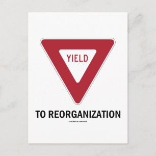Rendite auf Reorganisation (Spaß für Wirtschaftswi Postkarte