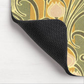 Rene Beauclair's Art Nouveau Stripes & Blume Mousepad (Ecke)