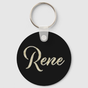 Rene Button Name Schlüsselanhänger