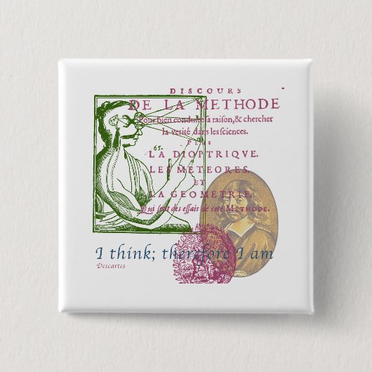 Rene Descartes Button (Vorderseite)