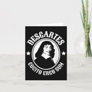 Rene Descartes Cogito Ergo Sum Quote Karte