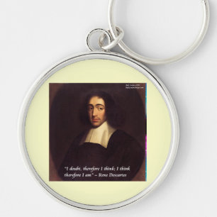 René Descartes Ich denke, also bin ich Zitat Schlüsselanhänger