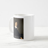 Rene Descartes löst Probleme Weisheit Zitate Gesch Kaffeetasse (Vorderseite Links)