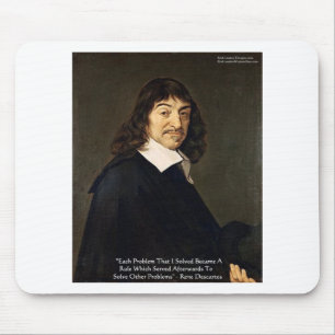 Rene Descartes löst Probleme Weisheit Zitate Gesch Mousepad