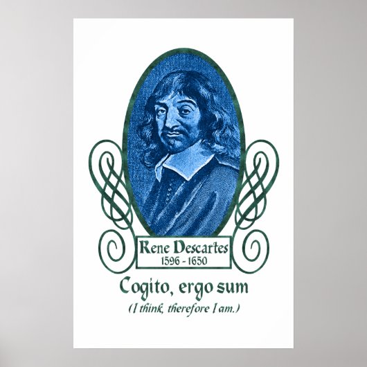 René Descartes Poster (Vorne)