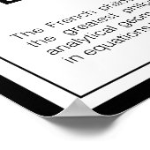 René Descartes Poster (Ecke)