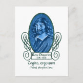 René Descartes Postkarte (Vorderseite)