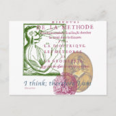 Rene Descartes Postkarte (Vorderseite)