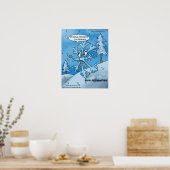 Rene Descartes Snowflake Funny Posters Poster (Küche)