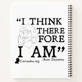 Rene Descartes SpiralNotebook Notizblock (Rückseite)