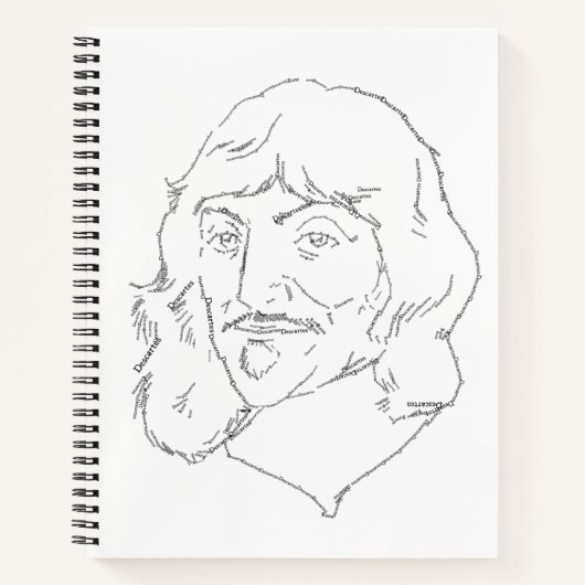 Rene Descartes SpiralNotebook Notizblock (Vorderseite)
