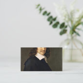 Rene Descartes Visitenkarte (Stehend Vorderseite)