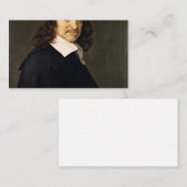 Rene Descartes Visitenkarte (Vorne/Hinten)