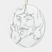 Rene- Descartesverzierung Keramikornament (Links)
