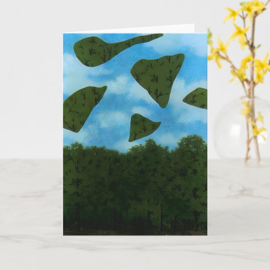 Rene Magritte art Karte (Gelbe Blume)