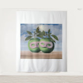 Rene Magritte art Wandteppich (Vorderseite)