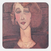 Renee, 1917 quadratischer aufkleber (Vorderseite)