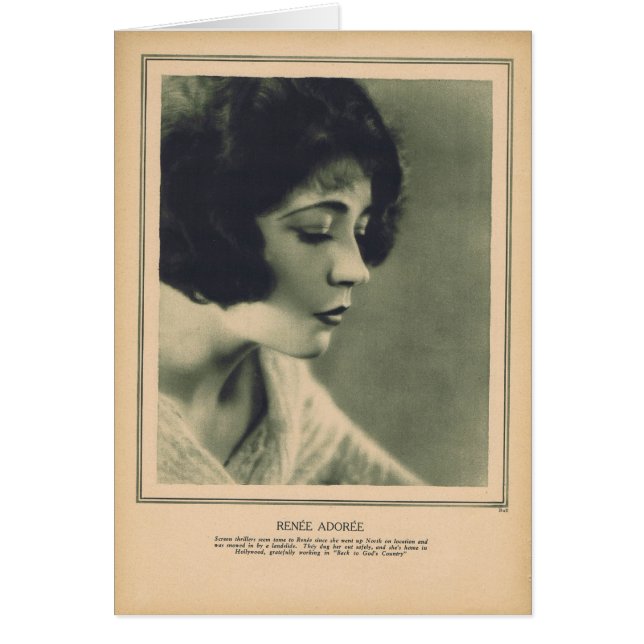 Renee Adoree Vintages Porträt 1927 (Vorne)