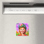 RENEE ~ EASTER BONNET ~ glückliches Mädchen ~ Magnet (In Situ (Geschirrspüler))