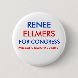 RENEE ELLMERS FÜR KONGRESS Knopf Button
