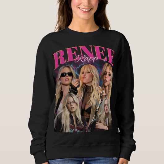 Renee Rapp Hip-Hop Vintage Bootleg Sweatshirt (Vorderseite)