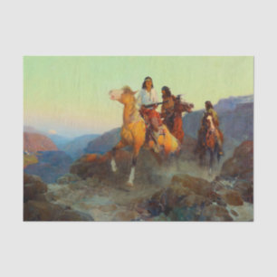 Renegade Apache von Frank Tenney Johnson Seidenpapier