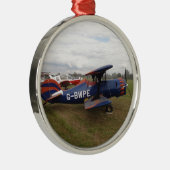 Renegade Biplane Silbernes Ornament (Rechts)