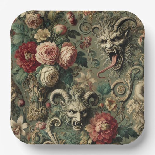 🩸 Renegade Harvest – Gothic Victorian Pappteller (Vorderseite)