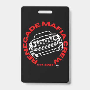 Renegade-Mafia-Crew-Abzeichen Ausweis