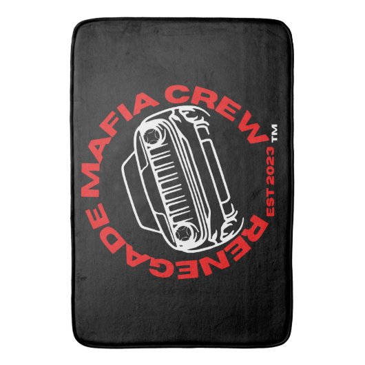 Renegade Mafia Crew Bathmat Badematte (Vorderseite Vertikal)