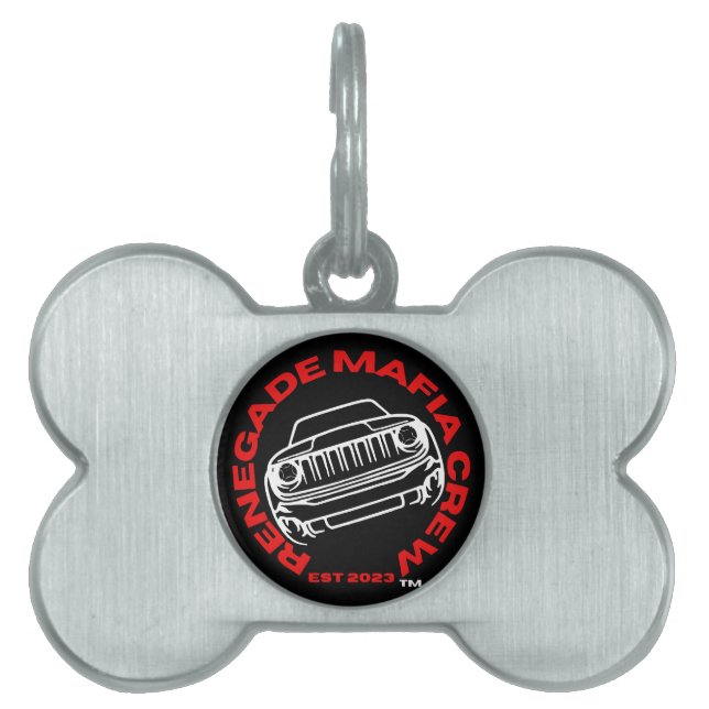 Renegade Mafia Crew Dog Tag Tiermarke (Vorderseite)