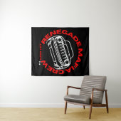Renegade Mafia Crew Tapestry Wandteppich (Beispiel (Horizontal))