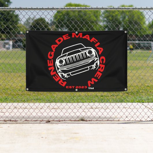 Renegade Mafia Crew Vinyl Flag Banner (Insitu)
