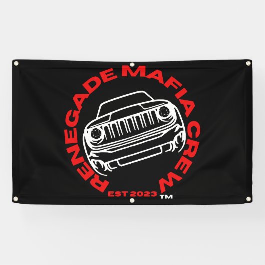 Renegade Mafia Crew Vinyl Flag Banner (Horizontal)