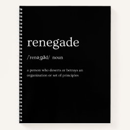 Renegade Trauma Journal Notizblock