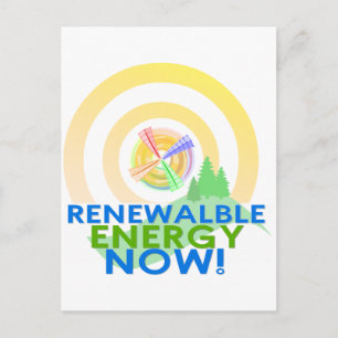 Renewable Energy Now Cards Postkarte