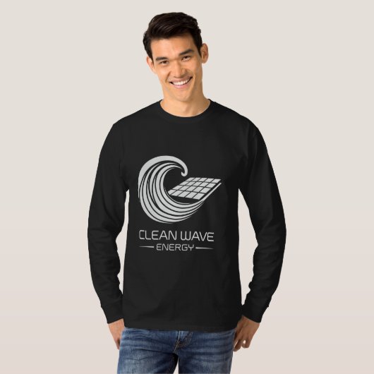 Renewable Power Earth Day Clean Wave Energy T-Shirt (Vorne ganz)