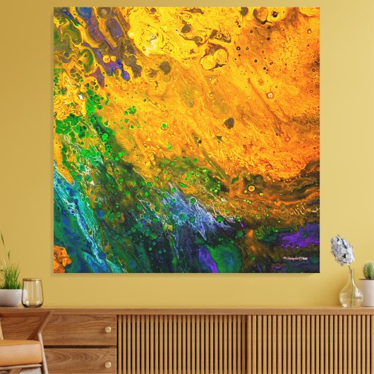 "Renewal" Custom Art Canvas Print Leinwanddruck (Insitu (Wohnzimmer))